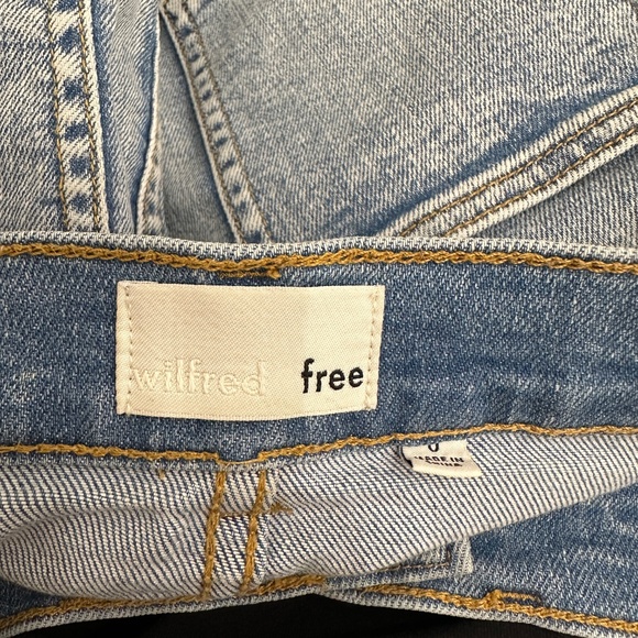 Aritzia Wilfred Free Denim Mini Skirt, 0 - Picture 3 of 6